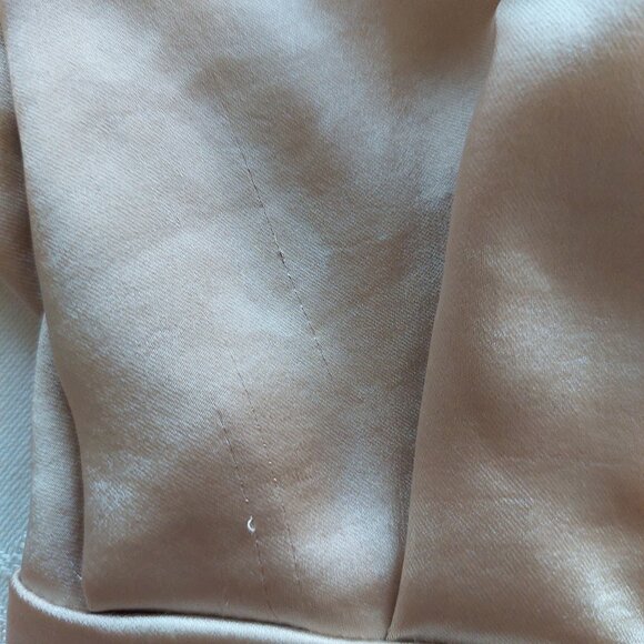 Venti6 Italy Silky Satin Jumpsuit In Champagne Colour, Size S - Picture 12 of 13